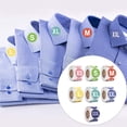 thumbnail image 3 of 7 etiquetas adhesivas coloridas para tallas de ropa, letras para álbum de recortes, 3,5 cm codificadas 3XL, de tamaño para pantalone, 3 of 5