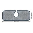 thumbnail image 2 of Fnochy Super Absorbent Kitchen Sink Backsplash Guard - Microfiber Faucet Mat with Thick Sponge, Water Stain Protection, Easy to Clean, Fits Most Faucets, Reusable, 24.6x4.9 Inches - 4PCS, 2 of 5