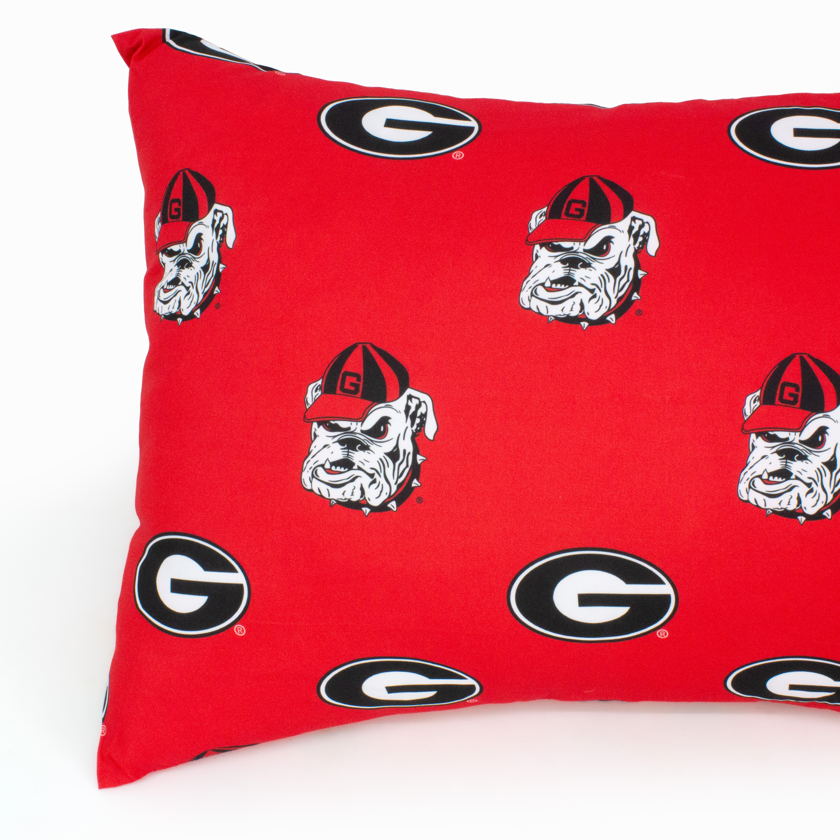 Georgia Bulldogs Pillowcase Pair, Standard, 20" x 30" (2 Standard Pillowcases)