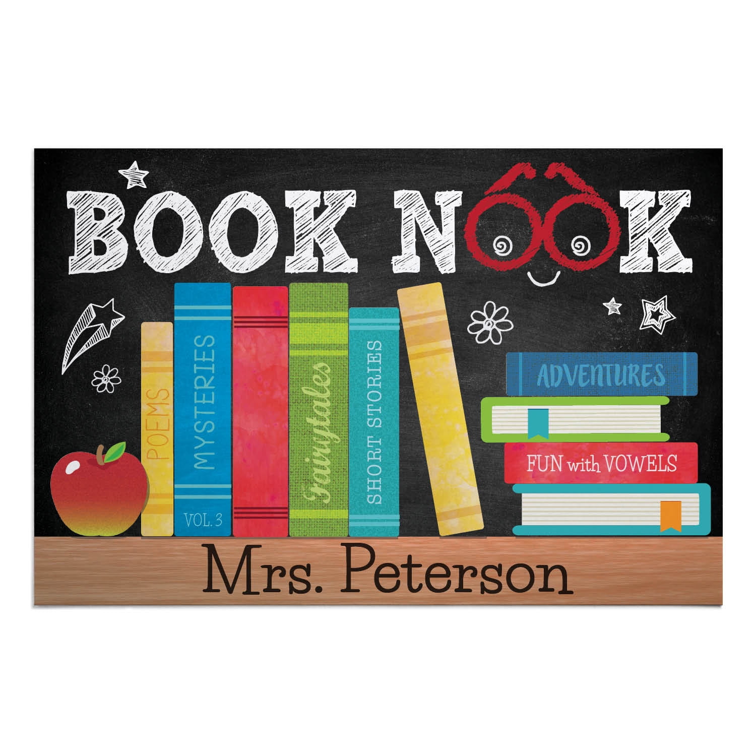 Personalized Book Nook Indoor / Outdoor Doormat