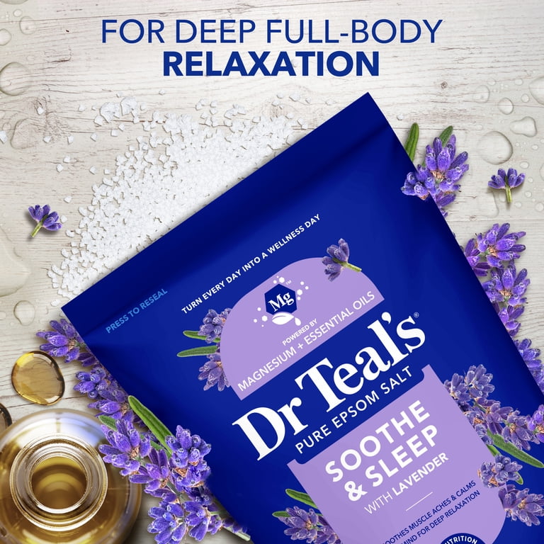 Dr Teal's Soothe & Sleep Epsom Salt Soak, Lavender, 7 lbs photo 3