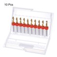 thumbnail image 5 of Uxcell 3.175mm PCB Drill Bits 1/8" Shank Carbide Micro Twist Mini Drill Bits CNC Engraving Drilling Tool, 10 Pieces, 5 of 7