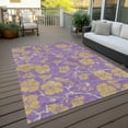 thumbnail image 6 of Addison Rugs Chantille Indoor/Outdoor Transitional Floral Purple Washable Rectangle Rug, 10' x 14', 6 of 6