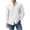 White, variant on Gamivast Dress Shirts for Men Stand Collarlong Sleeve Button Down Blouses Casual Slim Fit Solid Tops Lightweight Work Office Outfits Blue M