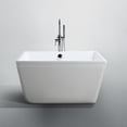 thumbnail image 4 of Bellaterra Home Bologna 47 inch Freestanding Bathtub in Glossy White, 4 of 6
