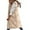 Beige, variant on Lindreshi Puffer Vest Women Women Warm Pocket Hooded Coat Long Jacket Winter Sleeveless Down Parkas