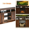 thumbnail image 6 of Costway 63''TV Stand Entertainment Console Center W/ 2 Cabinets Up to 70''Walnut, 6 of 9