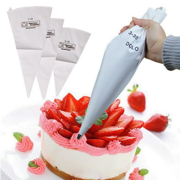 Hobeauty Reusable Pastry Piping Bags, Canvas Cake Decorating Bags 14,16,18 Inch Icing Frosting