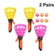 thumbnail image 2 of Juego de lanzar y atrapar pelotas para 2 pares, juego interactivo para padres e hijos, ideal para niños y adultos, para exteriores, jardín y patio (color aleatorio, 4 transmisores y 6 pelotas)., 2 of 5