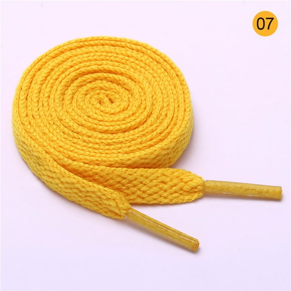 XmhyTop 2 Pair Flat Shoe laces 8mm Wide Shoelaces for Athletic Running Sneakers-A07