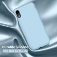 thumbnail image 4 of iPhone XR Case, Silicone Ultra Slim Shockproof Phone Case with [Soft Anti-Scratch Microfiber Lining], 6.1 inch, Sky Blue, 4 of 5