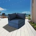thumbnail image 4 of Ensemble modulaire de fauteuils d'angle Flexiform, bleu, 4 of 6