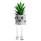 thumbnail image 1 of Plantas artificiales Suculentas patas colgantes en MACETAS de cemento, decoración de estantes de cocina, decoración de estantes de baño, 1 of 5