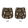 thumbnail image 3 of Balery coffee shop house Pantalones cortos deportivos para mujer con forro y dos bolsillos, elásticos, para entrenamiento, gimnasio, yoga-Small, 3 of 7