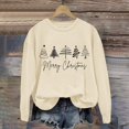 thumbnail image 2 of EHQJNJ Sweatshirts à Col Rond pour Femmes Surdimensionnés Manches Longues de Noël Col Rond Mode Décontractée Hiver et Automne Pull Sweatshirts à Col Rond Graphiques pour Femmes, 2 of 3