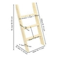 thumbnail image 2 of Miumaeov 3 Steps Ladder Wooden Bunk Bed Ladder Universal Space-Saving Motorhom Motorhome Step Ladder Climb Ladder, 2 of 19