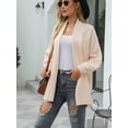 thumbnail image 4 of Charmo Womens Open Front Knit Sweater Oversized Long Sleeve Cardigan Outwear, 4 of 5