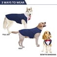 thumbnail image 2 of Esmoquin para perro DORA BRIDAL, traje formal azul y pajarita 2XL, 2 of 7