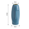 thumbnail image 4 of 2X Jarrón Abstracto NóRdico Minimalista PE Exhibición Creativa Del Rostro Humano Jarrón con Forma de Cabeza de Figue de Habitación -Azul, 4 of 5