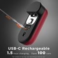 thumbnail image 4 of Auto Shut Off Rechargeable Electric Can Openers - LED Battery Display USB Automatic Can Openerfor Kitchen for Seniors with Arthritis - One Touch Side Cut Can Opener Smooth Edge, Red, 4 of 5