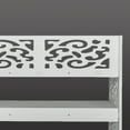 thumbnail image 7 of Topcobe 4 Tiers Wood-plastic Board Carved Shoe Rack for Home, 7 of 7