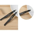 thumbnail image 3 of LHX 2Pcs Dual-Use Eyebrow Tweezer Eyebrow Trimmer Eyebrow Shaping Tool Makeup Accessories Black, 3 of 6