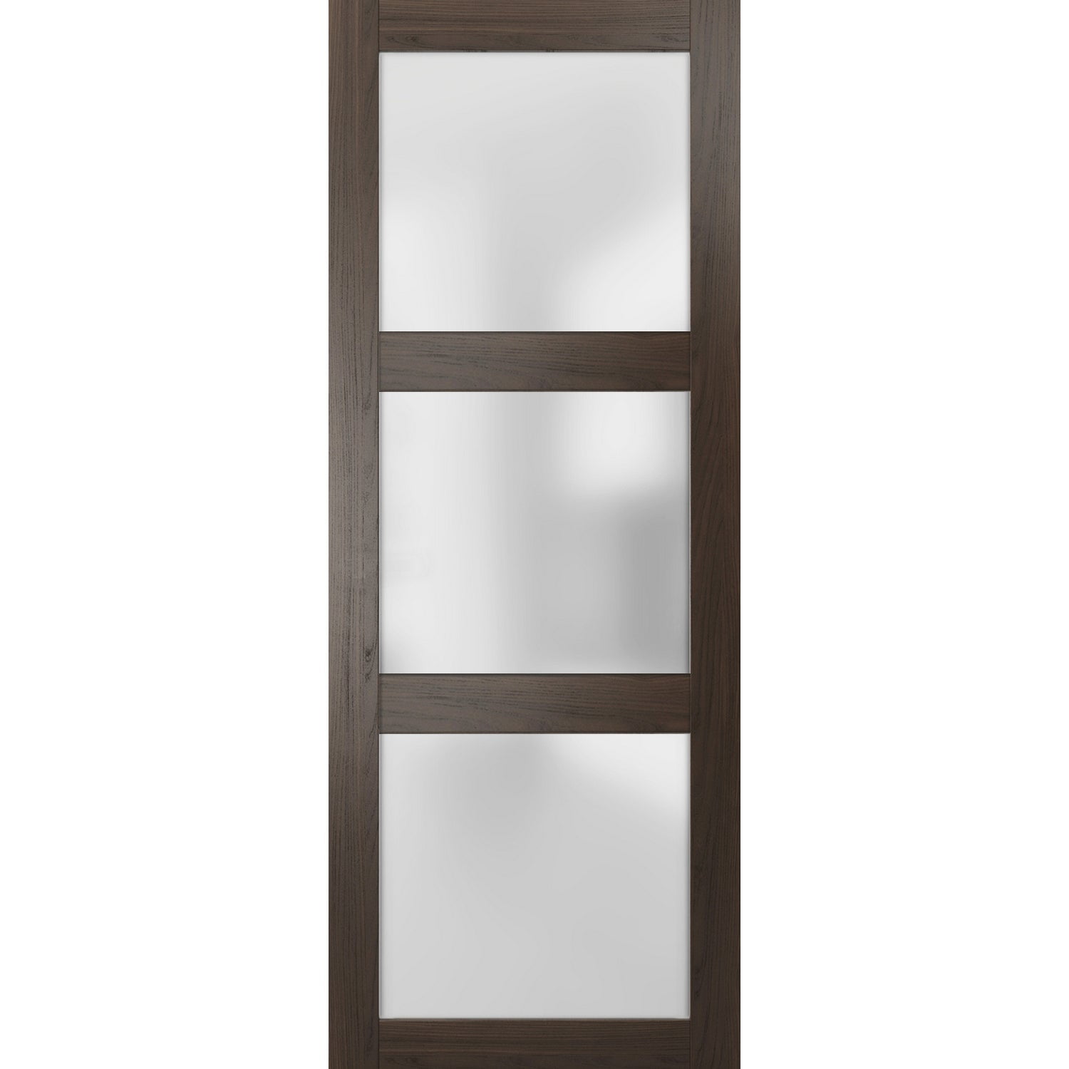 Slab Barn Door Panel Frosted Glass 18 X 80 Inches | Lucia 2552 ...