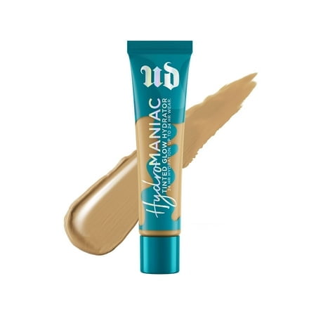 Urban Decay Hydromaniac Fond de Teint Rosé (50 Moyen Chaud), Hydratant Teinté pour Peau Sèche, Couvrance Modulable Moyenne, Non Comédogène, Végane, Sans Cruauté - 1,1 fl oz