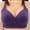 Purple, variant on gakvbuo Plus Size Bras For Woman Full Coverage Seamless Push Up Sports Bra Print Non Underwire Bra Wireless Minimizer Bra