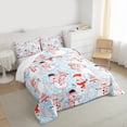 thumbnail image 3 of Homewish Cartoon Christmas Snowman Full Size Comforter Sets 3-Piece for Kids Teens Adults,Happy Xmas Tree Bedding Comforter Set,Polka Dots Lightweight Bedding Sets,Lightweight Room Decor, 3 of 8