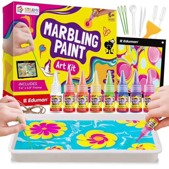 Piano Potato Marbling Paint Art Kit for Kids - Arts & Crafts Gifts for Girls & Boys Ages 6-12 Years Old - Craft Kits Set - Gift Ideas Activities Toys  - Marble Painting Sets