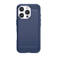 thumbnail image 1 of PANDACO Navy Brushed Metal Case for iPhone 16 Pro, 1 of 2