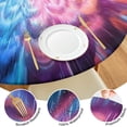 thumbnail image 4 of Colorful Burst Pattern Round Fitted Tablecloth with Elastic Edge,Dining Table Cover Waterproof,Outdoor Round Tablecloth for Camping,Dining,Indoor and Outdoor, 4 of 7