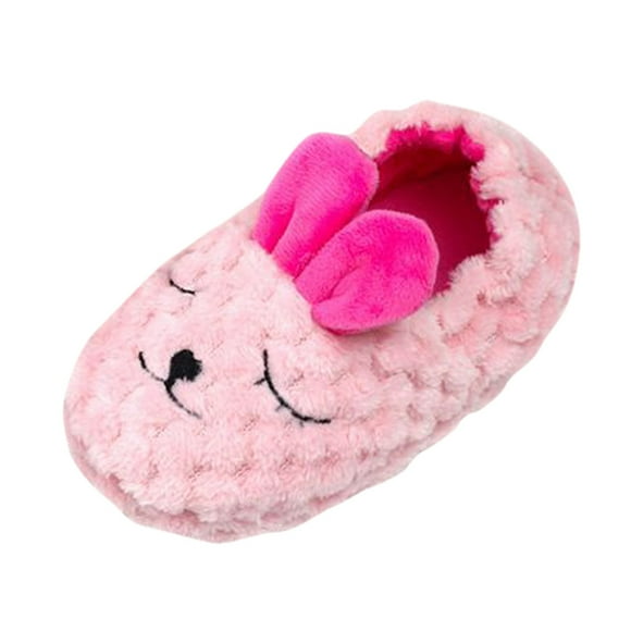 Toddler Infant Kids Baby Warm Shoes Boys Girls Cartoon Soft-Soled Slippers