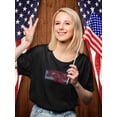 thumbnail image 2 of Happy Birthday Usa Banner T-Shirt Women -Image by Shutterstock, Female 3X-Large, 2 of 4