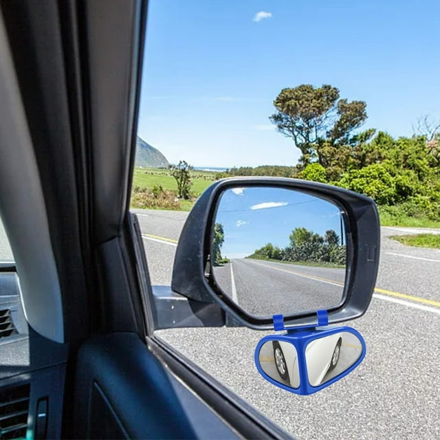 EGNMCR Car Double Vision Auxiliary Mirror Car Rear View Mirror Reversing Reflector Front And Rear Wheel Blind Mirror 360 Two-way Reversing Mirror Automotive Auxiliary Mirrors