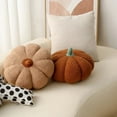 thumbnail image 7 of Pumpkin Pillow Plush Toy Creative Sofa Bedroom CushionHome Decoration Halloween Gift Christmas, Halloween, ThanksgivingGift (Caramel color,20cm), 7 of 7