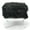 Black, variant on Raven I Contemporary Faux Fur Acrylic Ottoman, Black