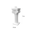 thumbnail image 2 of Pedestal de fibra de vidrio Marca FibraFormas modelo Roma Chocolate, 2 of 2