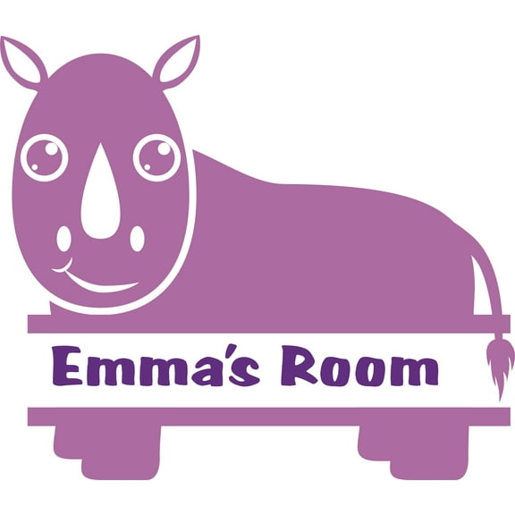 Wall Decal Cute Hippo Hippopotamus Zoo Africa Lion Safari Jungle Endangered Species Tiger Wilderness Holiday Gift Ideas Sticker - Size: 12 Inches X 20 Inches