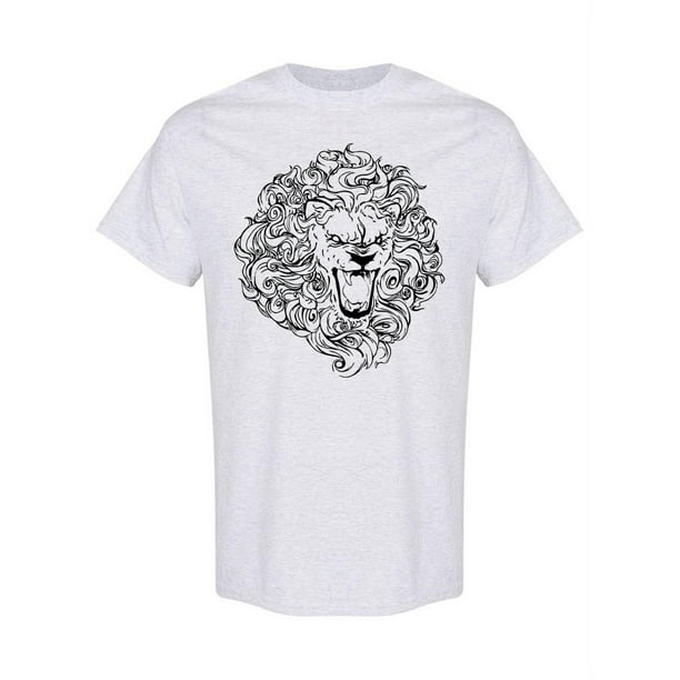 Lion Tattoo Sketch T-Shirt Men -Image by Shutterstock, Male Small - Lion Tattoo Sketch T-Shirt Men -Image by Shutterstock, Male Small -