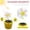 Yellow, variant on Solar-Powered Bee Flower Ornament, 4.5 Inch No Battery Desktop Decoration, Ornament Adults, Balcony Decoration, Desktop Ornament, Desktop Decoration, for Car Home Office
