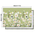 thumbnail image 6 of Boho Daisy Yellow Floral Placemats Set of 4, 12x18 Inch Vintage Linen Table Mats, Washable Retro Cute Daisy Print Wildflower Artistic Dining Decor for Kitchen and Dining, 6 of 6