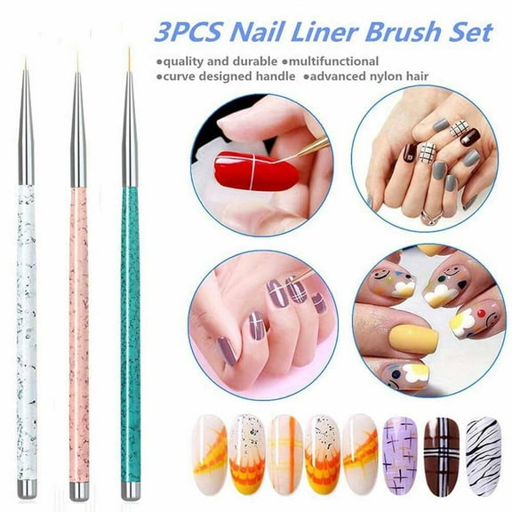 Nail Art Pen Set for Floral Designs 3 Pieces