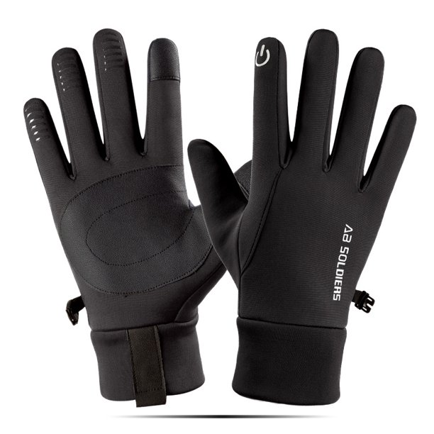 Guantes de ciclismo para hombre y mujer, otoño e invierno, deportes al aire libre, cálidos, de terciopelo polar, para escalada de montaña, esquí, pantalla táctil de dedos completos