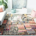 thumbnail image 2 of SAFAVIEH Aspen Algernon Abstract Geometric Wool Area Rug, Ivory/Black, 10' x 14', 2 of 8