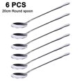 thumbnail image 1 of 6-piece Stainless Steel Cutlery, Long Drink Spoon Set 20 Cm, Cocktail Spoon, Polished Stainless Steel, 1 of 4