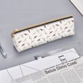 thumbnail image 3 of Rocae Leopard Print for Leather Pencil Case - Zippered Pen Case Stationery Bag Zipper Pouch Pencil Holder For Men Women Businessmen And Artists, 3 of 5