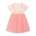 thumbnail image 2 of WIBACKER Toddler Girls Dresses Summer Short Sleeve Tutu Party Dress for Girl 2-7 Years Easter Gift - 1 Piece Rabbit, 2 of 9