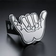 thumbnail image 2 of All Sales Manufacturing Hang Loose | Aluminum | Polished Trailer Hitch Cover AMI-1025, 2 of 2